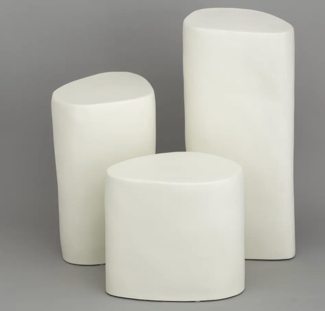 Flamant Sockel NATT, Keramik, weiss, h 54 cm-Stil-Ambiente-0100800025