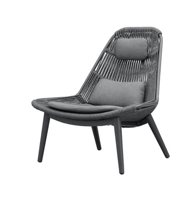 Grattoni Como Lounge Stuhl mit Hocker-Stil-Ambiente-