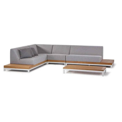 Grattoni Ivory Garten Lounge Set - Aluminium - Teakoptik - 5-teilig-Stil-Ambiente-grattoniivory