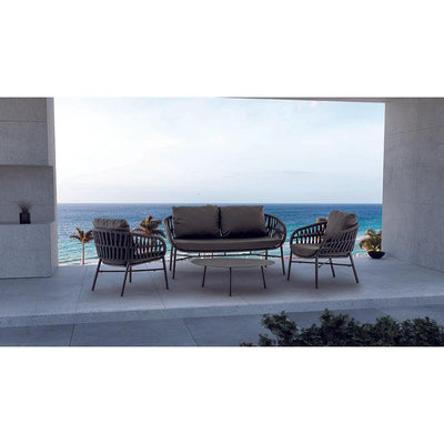 Grattoni Tahiti Garten Lounge Set 4-tlg - Modern & Stapelbarideal-Stil-Ambiente-GrattoniTahitiweiss