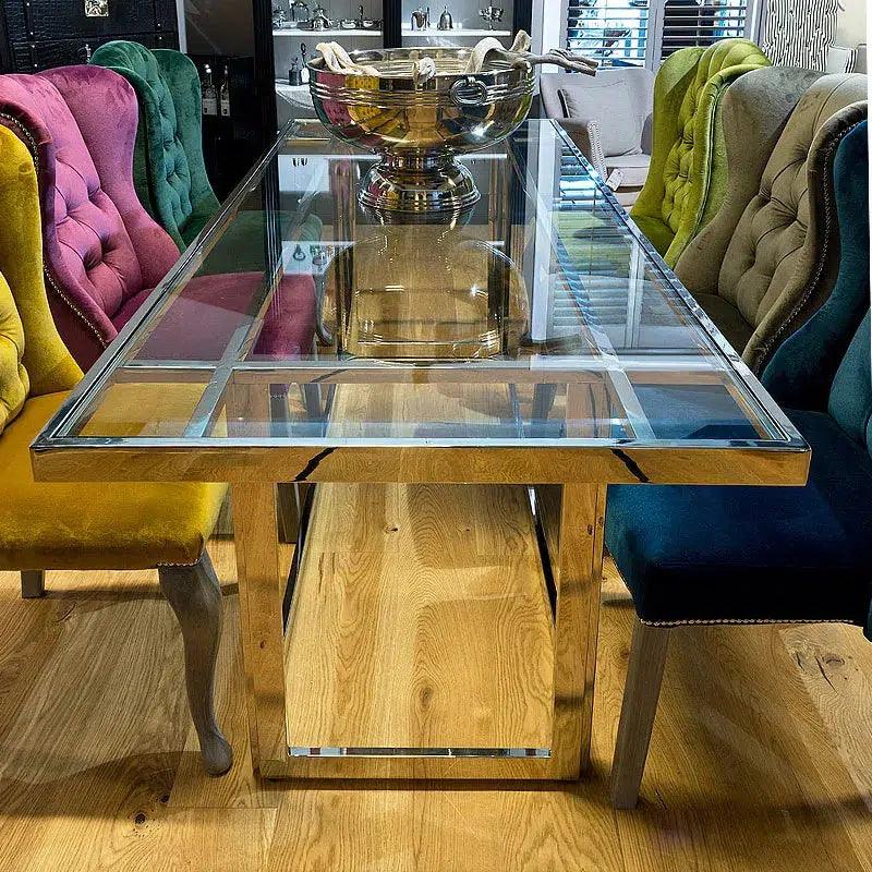 Hazenkamp Esszimmertisch Glastsich-Stil-Ambiente-P0386S