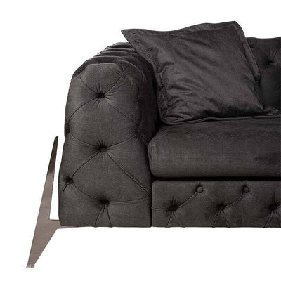 Hazenkamp Sofa elegante Couch Schwarz-Stil-Ambiente-P0092S