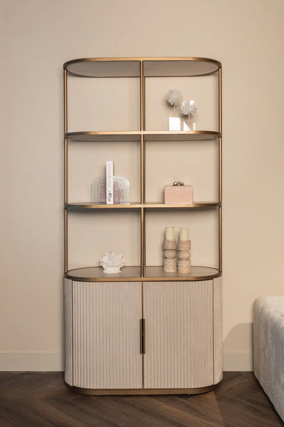 Richmond Interiors Шкаф Тиволи около 2-дверных 3 полков (белые)