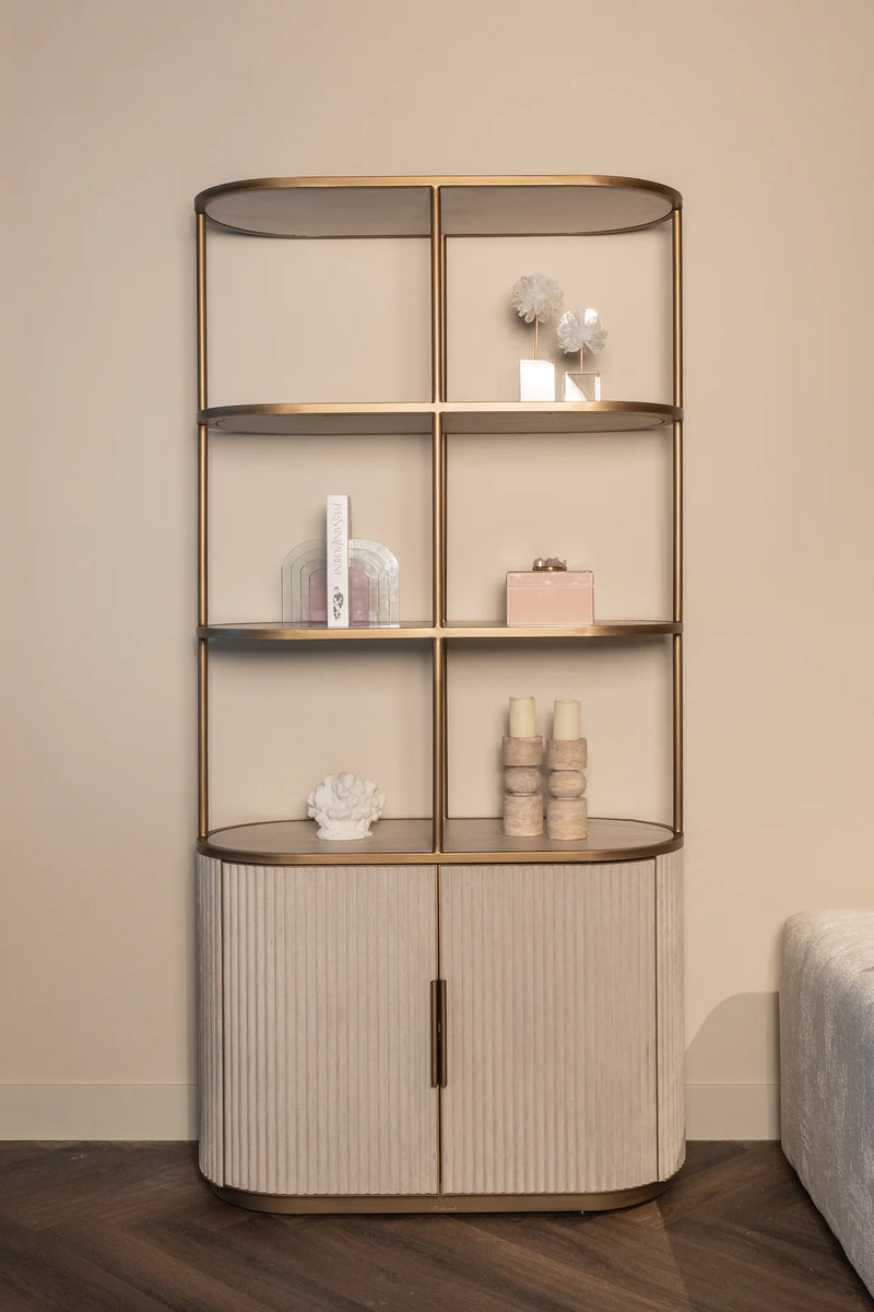 Richmond Interiors Шкаф Тиволи около 2-дверных 3 полков (белые)