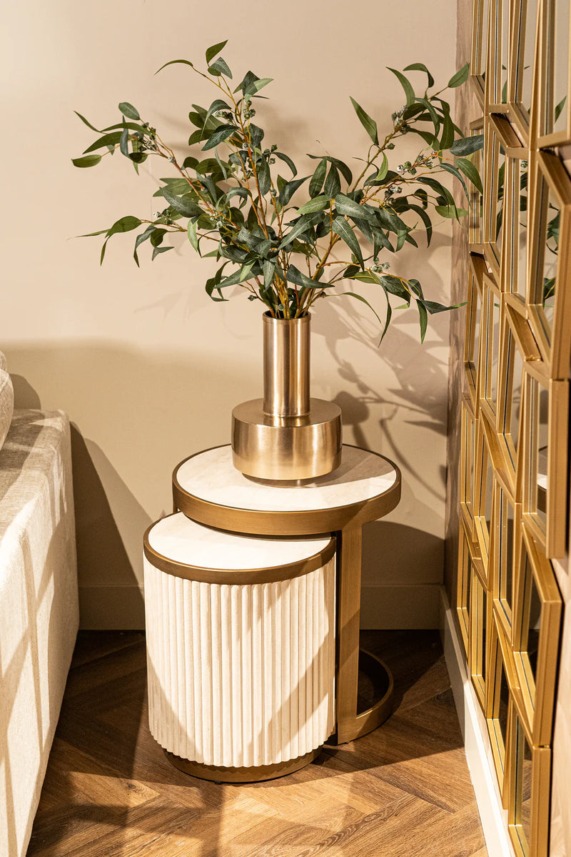 Richmond Interiors Table de Salon Набор Tivoli из 2 (белый)