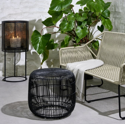 Lambert HIROKO KERZENSÄULE GROSS, EISEN, SCHWARZ/GOLD-4057779163388-Stil-Ambiente-41062