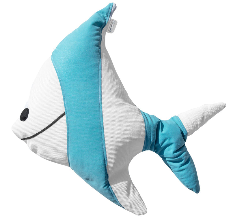 MXHOME Fischkissen - Weiß und Blau - Outdoor-www.Stil-Ambiente.de-Coussin poisson bleu et blanc PS-S