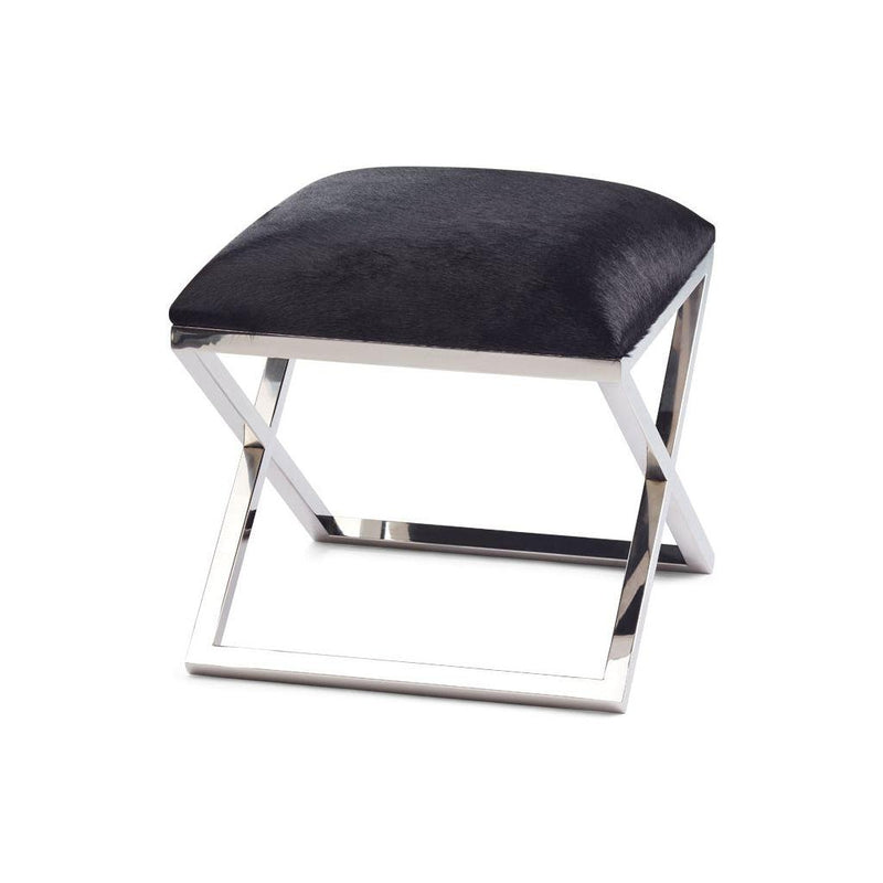 Natures Collection Kuhfellhocker | Stahl | 45x45x45 cm-Stil-Ambiente-NCL1330-15-28