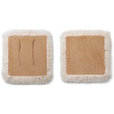 Natures Collection Schaukelstuhl aus Esche mit Lammfell | Tibet-Stil-Ambiente-NCL5208-513-26