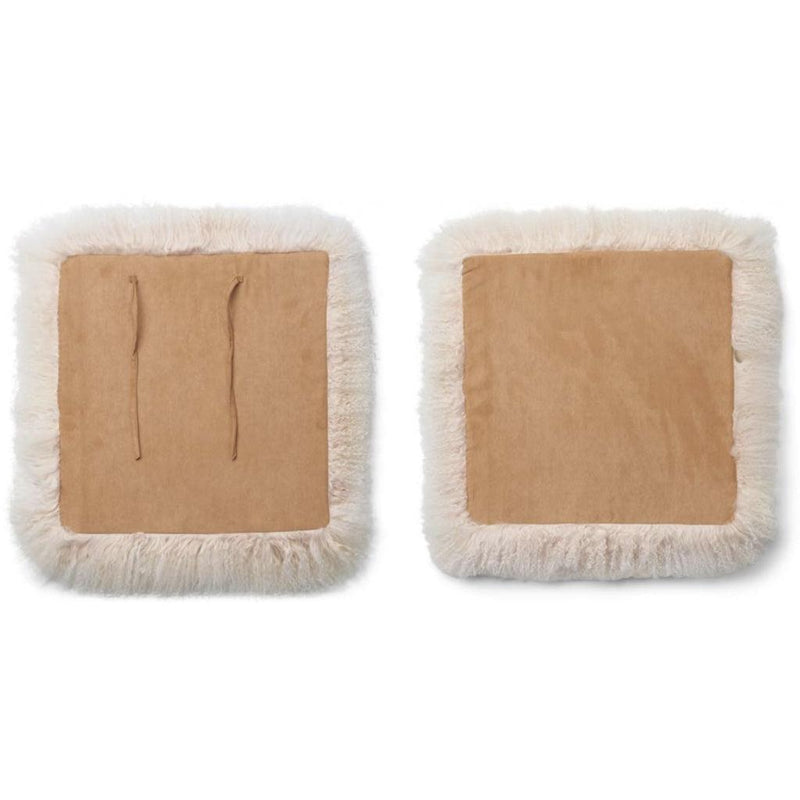 Natures Collection Schaukelstuhl aus Esche mit Lammfell | Tibet-Stil-Ambiente-NCL5208-513-26