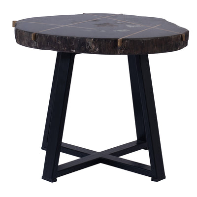 PTMD Tay Petrified wood black coffeetable metal low-8720014537928-Stil-Ambiente-706814
