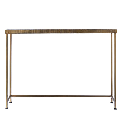 PTMD Thari Gold alu side table with glass top SV2-718073-Stil-Ambiente-718073