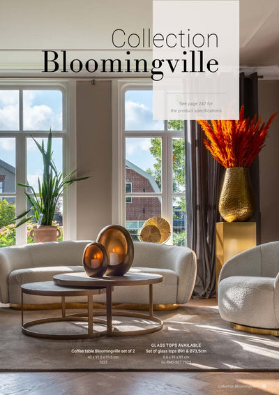 Richmond Interiors -sivupöytä Bloomingville 4-ovinen (kulta)
