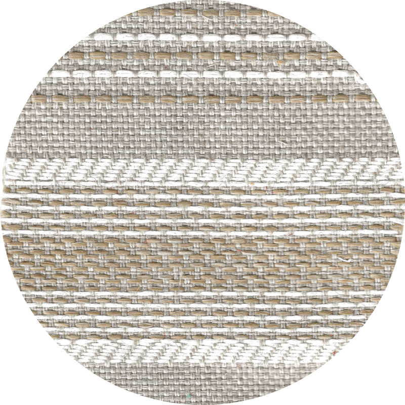 MXHOME Sonnenliege „Bast-Effekt“ gestreift - Outdoor-www.Stil-Ambiente.de-Lit 1 place avec têtière - Beige raphia + rayure gris- BM1