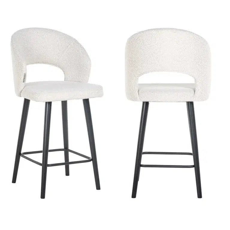 Richmond Interiors Barhocker Savoy black chenille-8720621680703-Stil-Ambiente-S4561