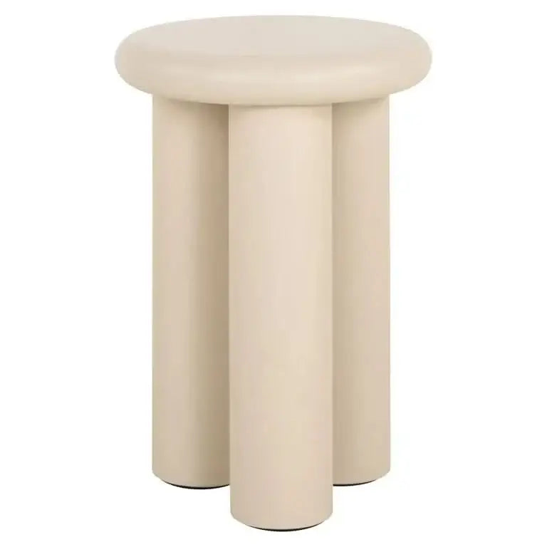Richmond Interiors Beistelltisch Elbaz Calma – Ø35 cm (Beige)-Stil-Ambiente.de