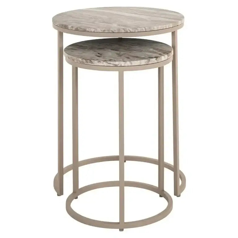 Richmond Interiors Beistelltisch Fairfax – 2er-Set (Stone)-Stil-Ambiente.de