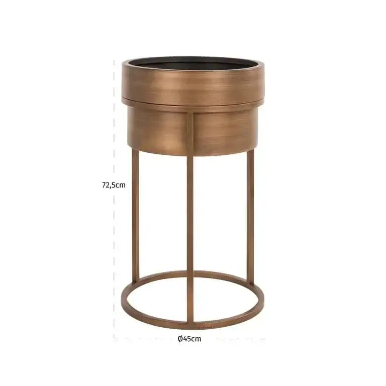 Richmond Interiors Blumentopf Chadd – Brushed Gold-Stil-Ambiente.de