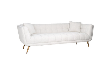 Richmond Interiors Couch Huxley White Bouclé / brushed gold-8720621663539-Stil-Ambiente-S5126 WHITE BOUCLÉ