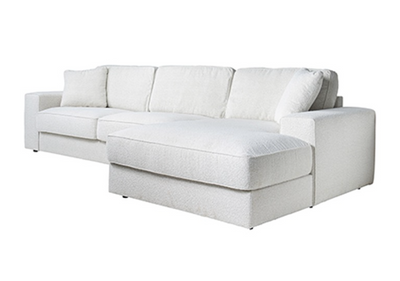 Richmond Interiors Couch Santos 2,5 Sitzer + Lounge rechts white bouclé-8720621664574-Stil-Ambiente-SANTOS-2,5AL+LCH95R.E307