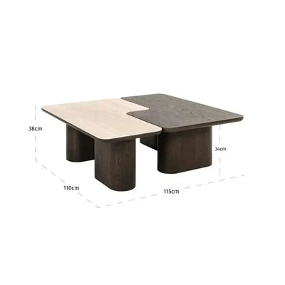 Richmond Interiors Couchtisch Nando – 2er-Set (Brown)-Stil-Ambiente.de
