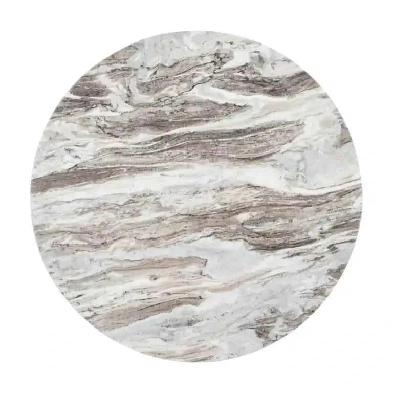 Richmond Interiors Couchtisch Oberoy – Ø80 cm (Brown)-Stil-Ambiente.de