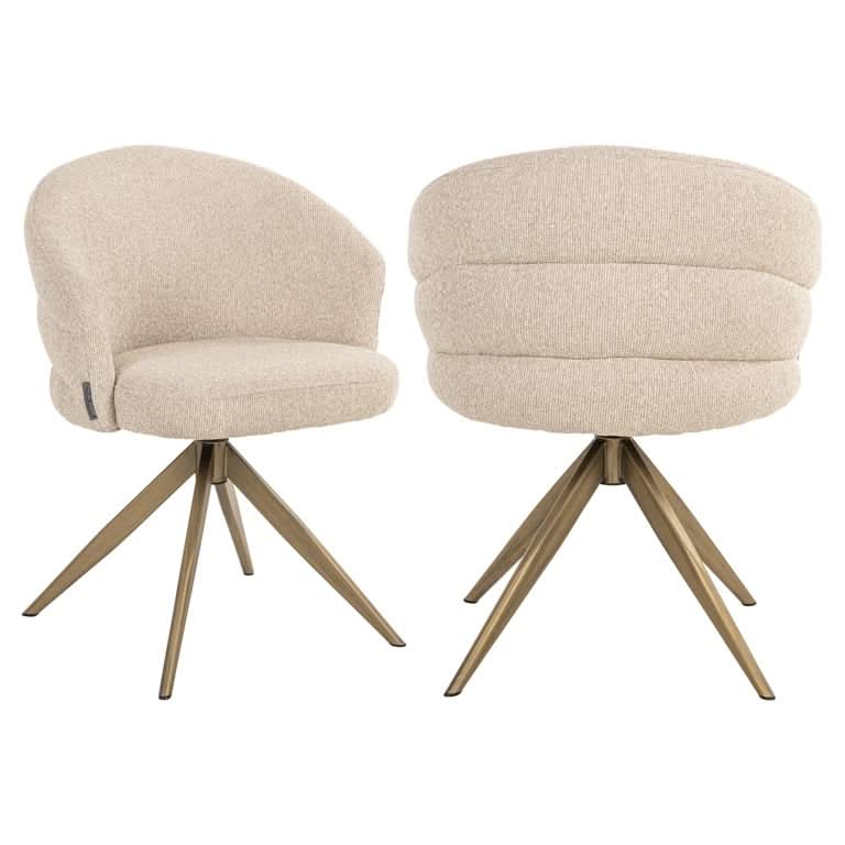 Richmond Interiors Drehstuhl Zendaya – Biscotti (Flammhemmend)-Stil-Ambiente.de