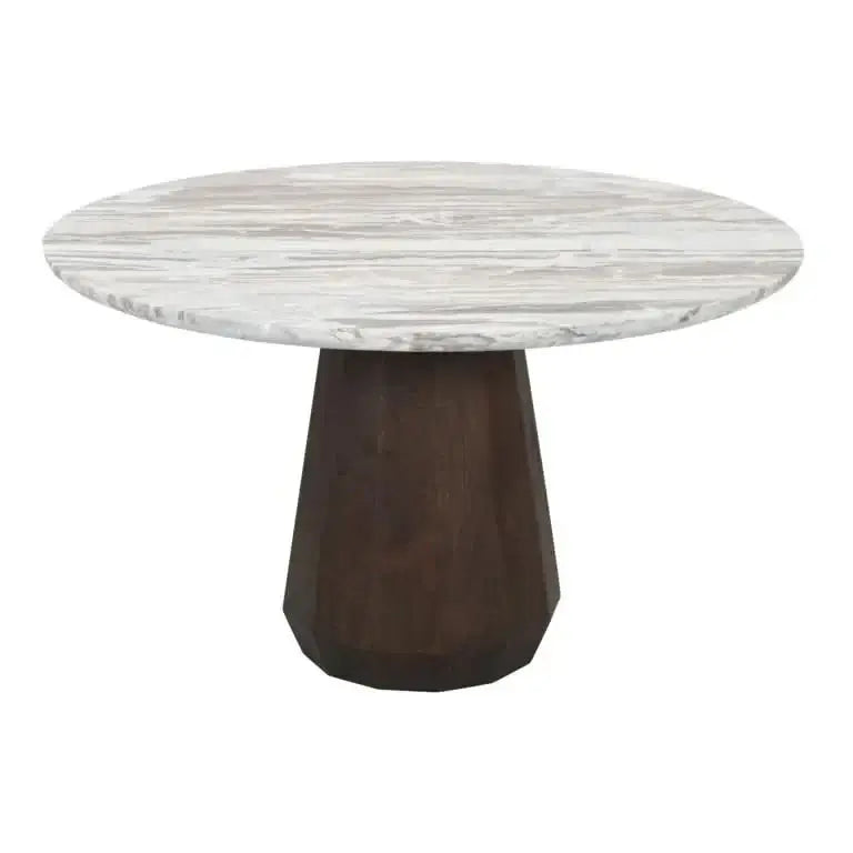 Richmond Interiors Esstisch Oberoy – Ø130 cm (Brown)-Stil-Ambiente.de