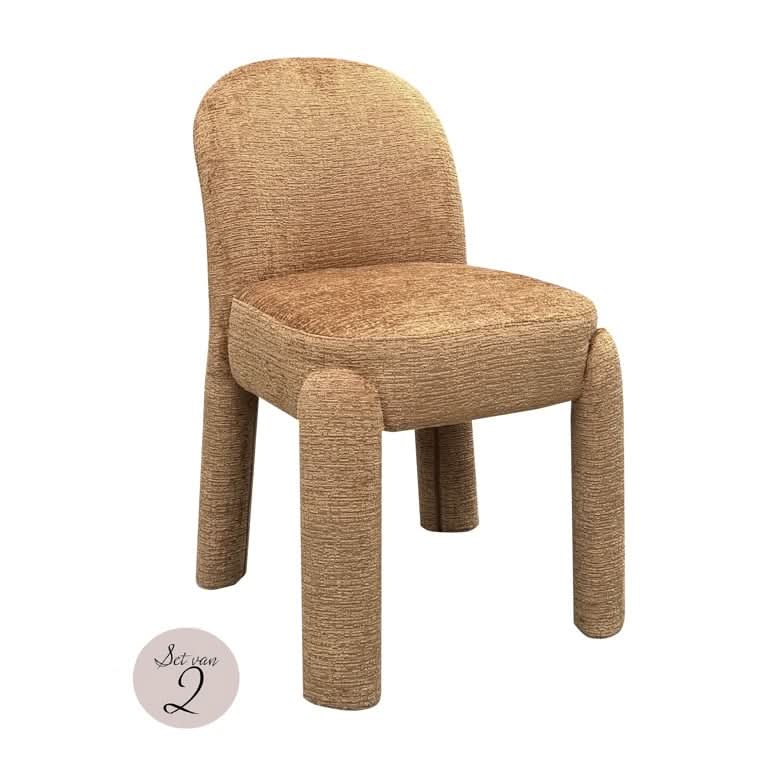 Richmond Interiors Esszimmerstuhl 2er-Set Brandi cognac fusion (Fusion cognac 28)-8721009414088-www.Stil-Ambiente.de-S4778 COGNAC FUSION