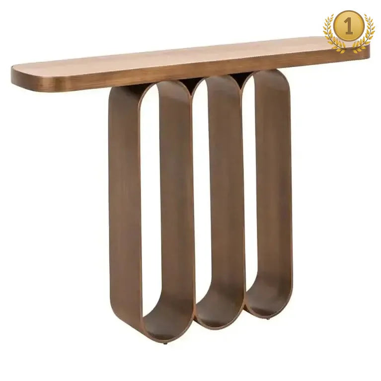 Richmond Interiors Konsolentisch Locarno – Brushed Gold-Stil-Ambiente.de