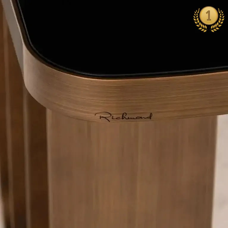 Richmond Interiors Konsolentisch Locarno – Brushed Gold-Stil-Ambiente.de