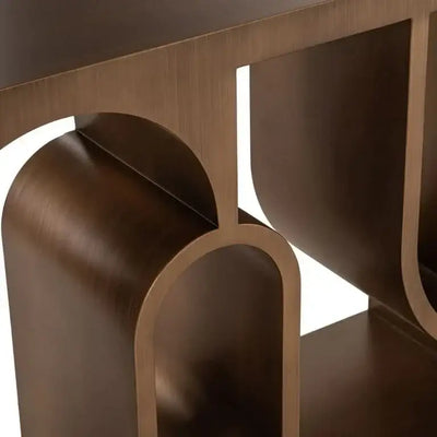 Richmond Interiors Konsolentisch Lugano – Brushed Gold-Stil-Ambiente.de