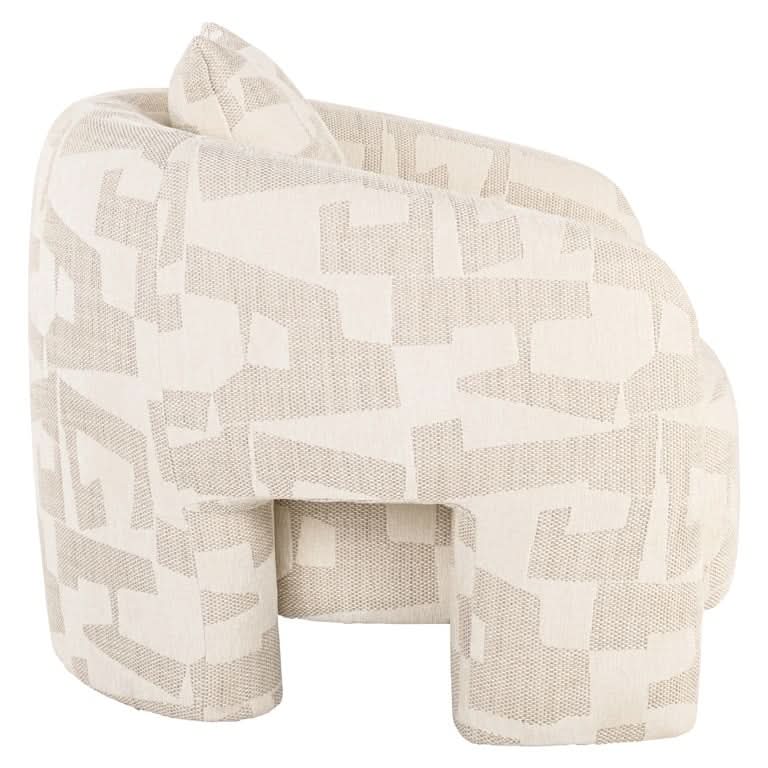 Richmond Interiors Loungesessel Tuscany – Beige Graffic-Stil-Ambiente.de