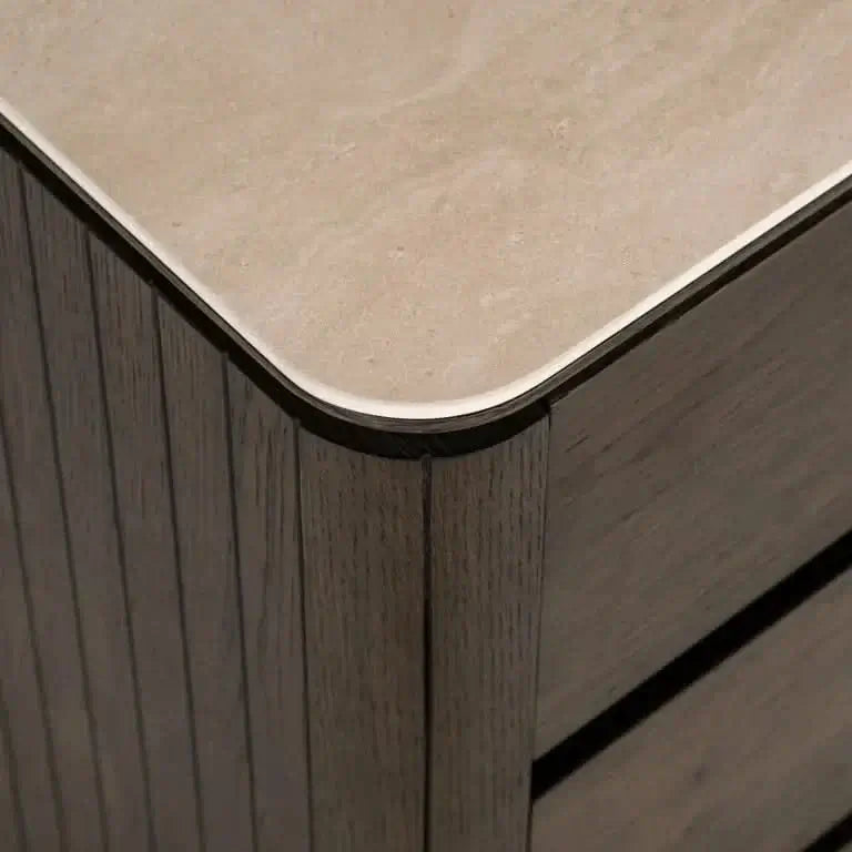 Richmond Interiors Nachttisch Ritz – 3 Schubladen (Brown)-Stil-Ambiente.de