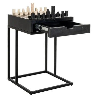 Richmond Interiors Schachtisch Davos (Black)-Stil-Ambiente.de