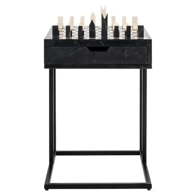 Richmond Interiors Schachtisch Davos (Black)-Stil-Ambiente.de