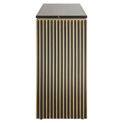 Richmond Interiors Sideboard Les Arcs 3-türig (Brushed Gold-8721009406816-www.Stil-Ambiente.de-7569