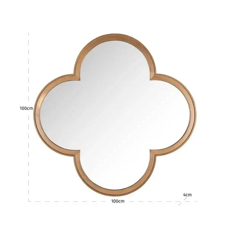 Richmond Interiors Spiegel Lowen – Brushed Gold-Stil-Ambiente.de