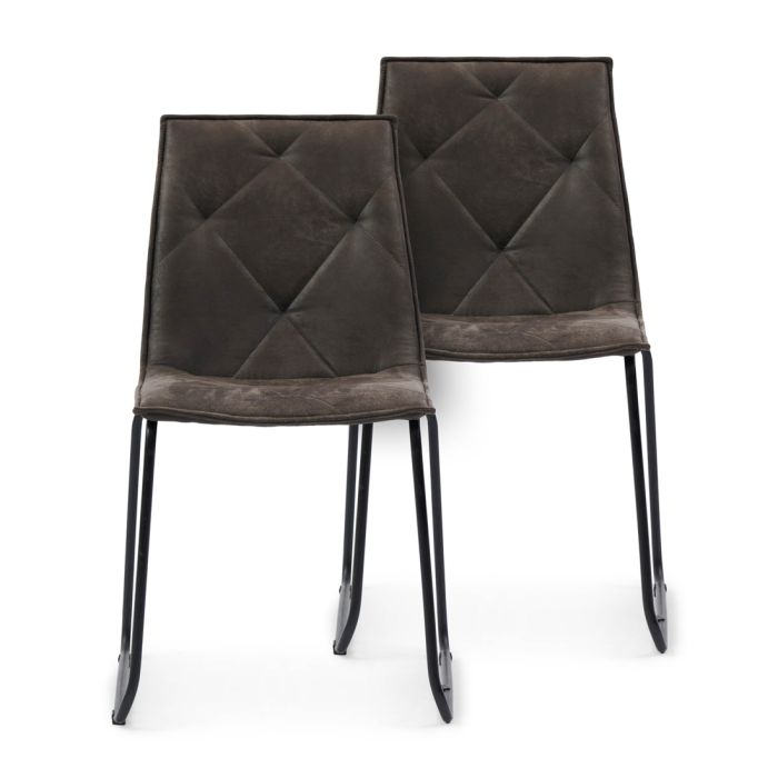 Riviera Maison dining chair Venice Park, espresso, Pellini, set of 2