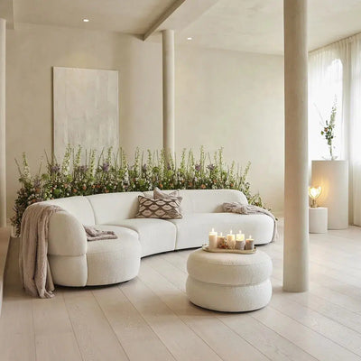 Rivièra Maison San Remo Sofa Couch 3,5-Sitzer, Rechts, Simply White-8720794165298-Stil-Ambiente-30375001