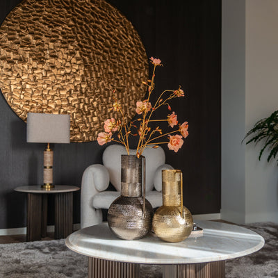 Stil-Ambiente Couchtisch Maymor 90Ø Mangoholz Braun & Marmor Weiß-4262466872096-www.Stil-Ambiente.de-7773-R