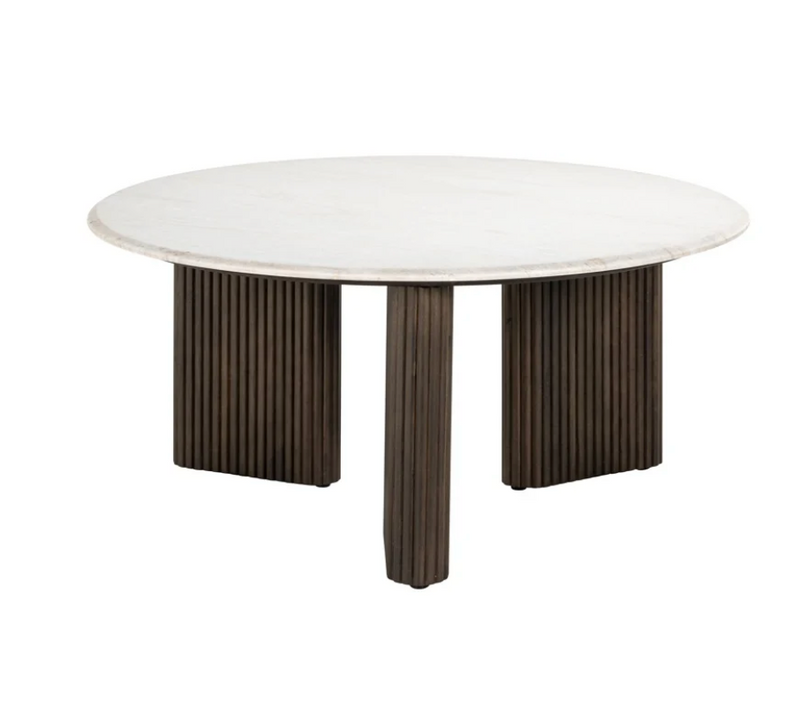 Stil-Ambiente Couchtisch Maymor 90Ø Mangoholz Braun & Marmor Weiß-4262466872096-www.Stil-Ambiente.de-7773-R