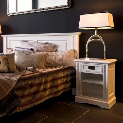 Tischlampe 30x13x51cm inkl. Schirm-www.Stil-Ambiente.de-107810