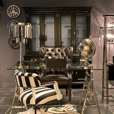 Tischlampe Damien 40x40x71cm Rauchglas-www.Stil-Ambiente.de-109894