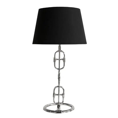 Tischlampe Hazenkamp Table Lamp Aluminium Silber Design Equestrian Collection-Stil-Ambiente-P0416S