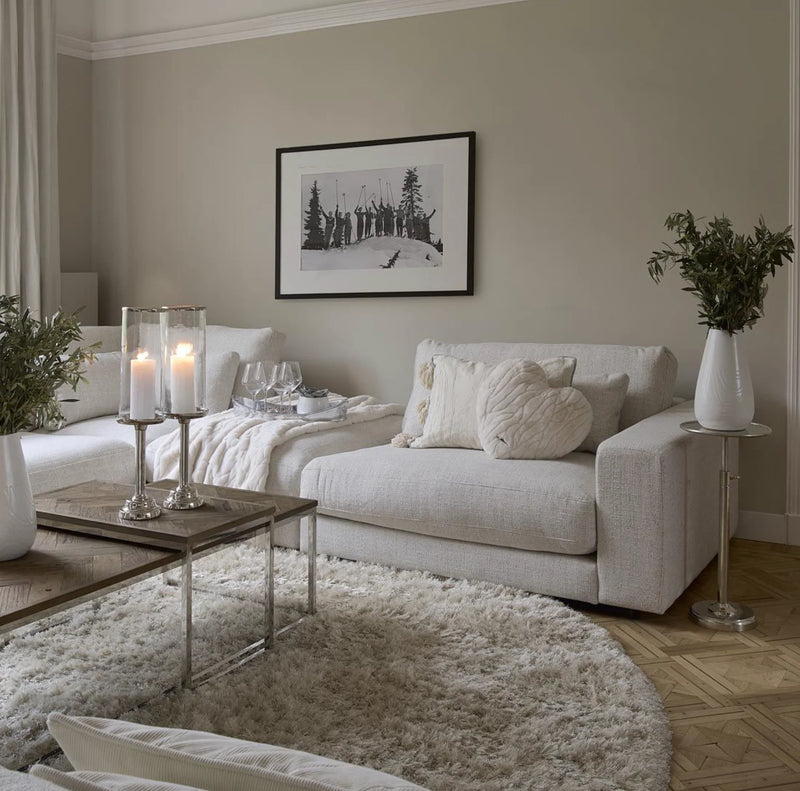 Riviera Maison Stephen Corner Arm Right, rich tweed, antique white