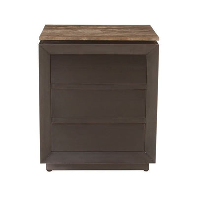 Richmond Interiors – Nachttisch Russo Brown mit 3 Schubladen-8721009424353-www.Stil-Ambiente.de-6930