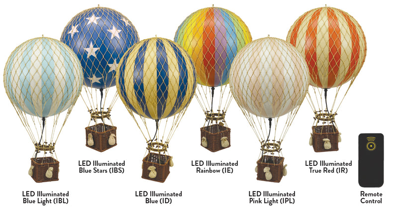 Authentic Models Ballon Jules Verne LED, Blue L