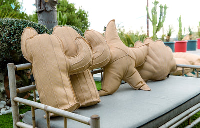 MXHOME Kaktuskissen mit Bast- oder Grüneffekt - Outdoor-www.Stil-Ambiente.de-