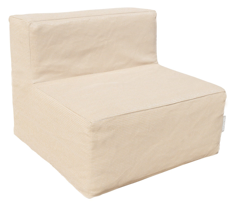 MXHOME Sitzkissen Bast-Effekt - Outdoor-www.Stil-Ambiente.de-Chauffeuse - tissu beige raphia CF-E-BR